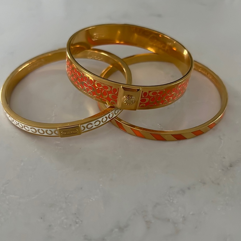 Set of three bagels, 2 Coach, 1 Kate Spade